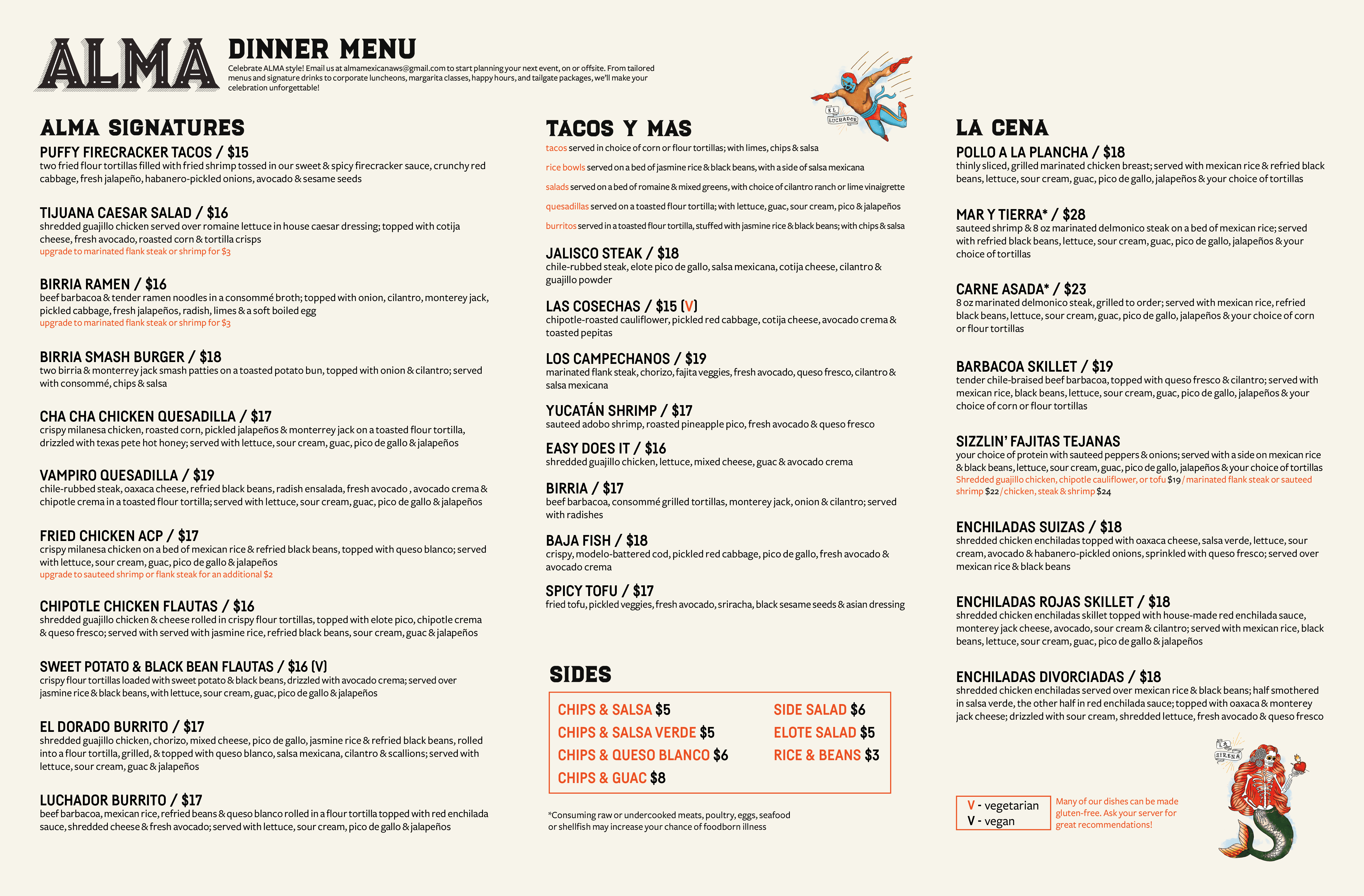 Lunch + Dinner – Alma Mexicana